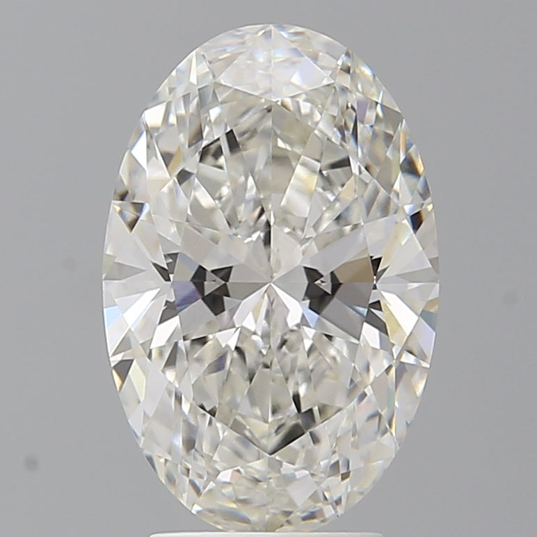 3.60 Carat Oval Shaped, Ideal Cut, F Color, VVS2 Clarity, IGI Certified Lab Grown Diamond
