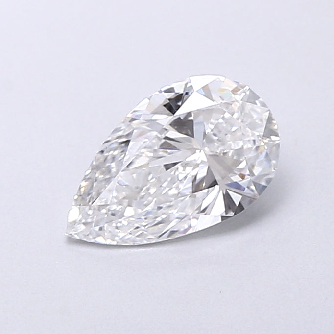 0.79 Carat Pear Shaped, Very Good Cut, D Color, VS1 Clarity, IGI Certified Lab Grown Diamond