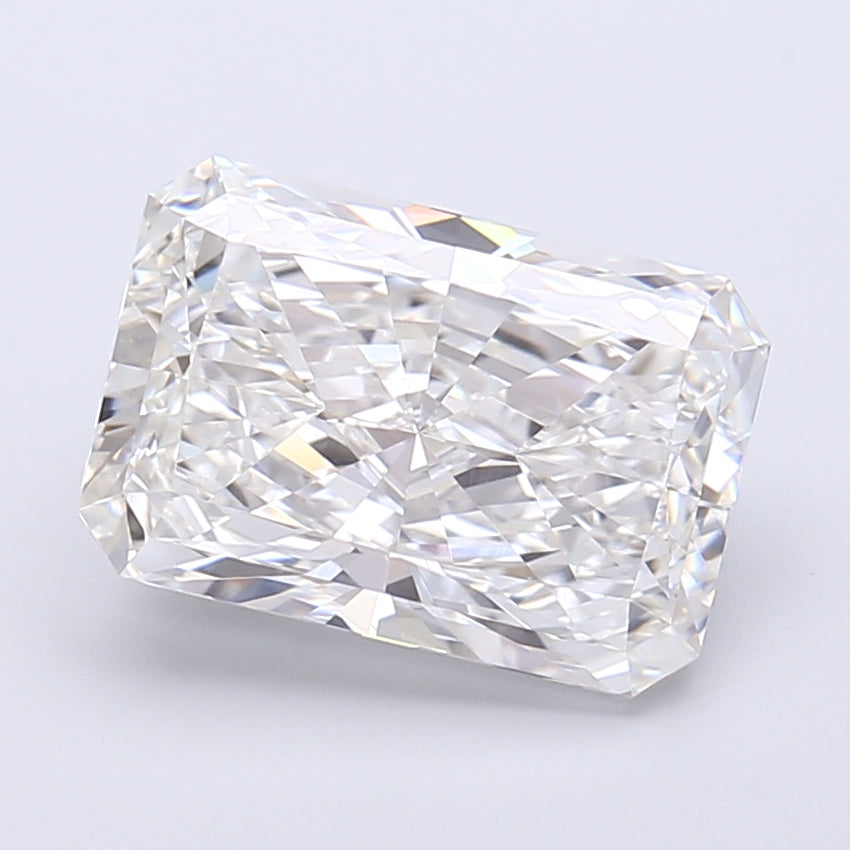 4.13 Carat Radiant Shaped, Very Good Cut, E Color, VVS2 Clarity, IGI Certified Lab Grown Diamond
