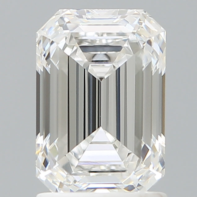 1.84 Carat Emerald Shaped, Ideal Cut, D Color, VVS2 Clarity, IGI Certified Lab Grown Diamond