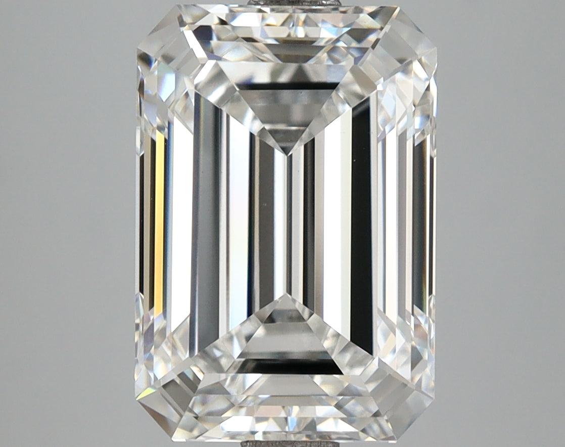5.05 Carat Emerald Shaped, Ideal Cut, E Color, VS1 Clarity, IGI Certified Lab Grown Diamond