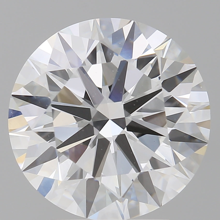 4.00 Carat Round Shaped, Excellent Cut, E Color, VVS2 Clarity, IGI Certified Lab Grown Diamond