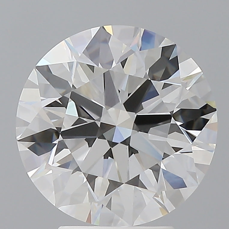 4.05 Carat Round Shaped, Ideal Cut, E Color, VVS2 Clarity, IGI Certified Lab Grown Diamond