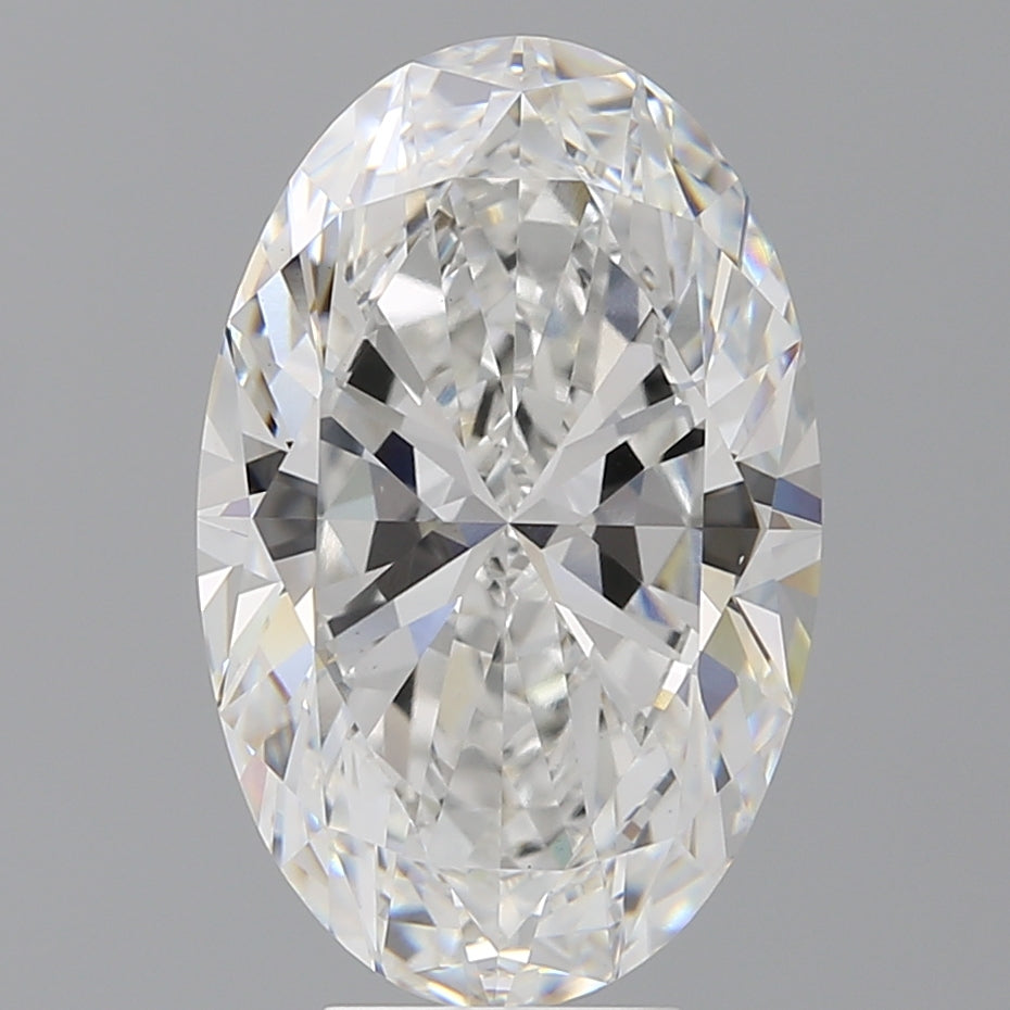 6.53 Carat Oval Shaped, Ideal Cut, E Color, VVS2 Clarity, IGI Certified Lab Grown Diamond