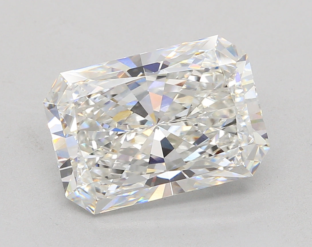 5.06 Carat Radiant Shaped, Ideal Cut, F Color, VS1 Clarity, IGI Certified Lab Grown Diamond