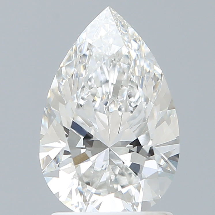 1.77 Carat Pear Shaped, Excellent Cut, E Color, VVS1 Clarity, IGI Certified Lab Grown Diamond