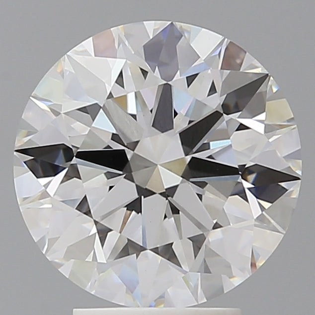 4.10 Carat Round Shaped, Ideal Cut, E Color, VVS2 Clarity, IGI Certified Lab Grown Diamond