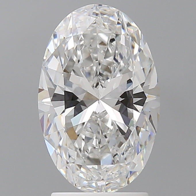 2.59 Carat Oval Shaped, Ideal Cut, E Color, VVS2 Clarity, IGI Certified Lab Grown Diamond