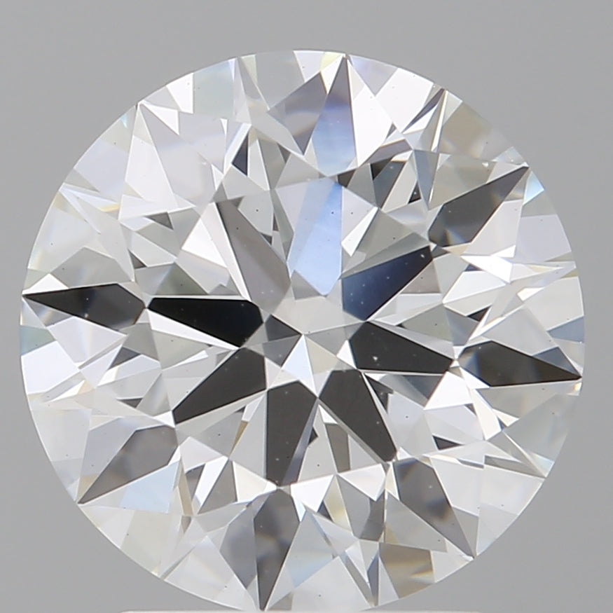 3.04 Carat Round Shaped, Ideal Cut, E Color, VS1 Clarity, IGI Certified Lab Grown Diamond