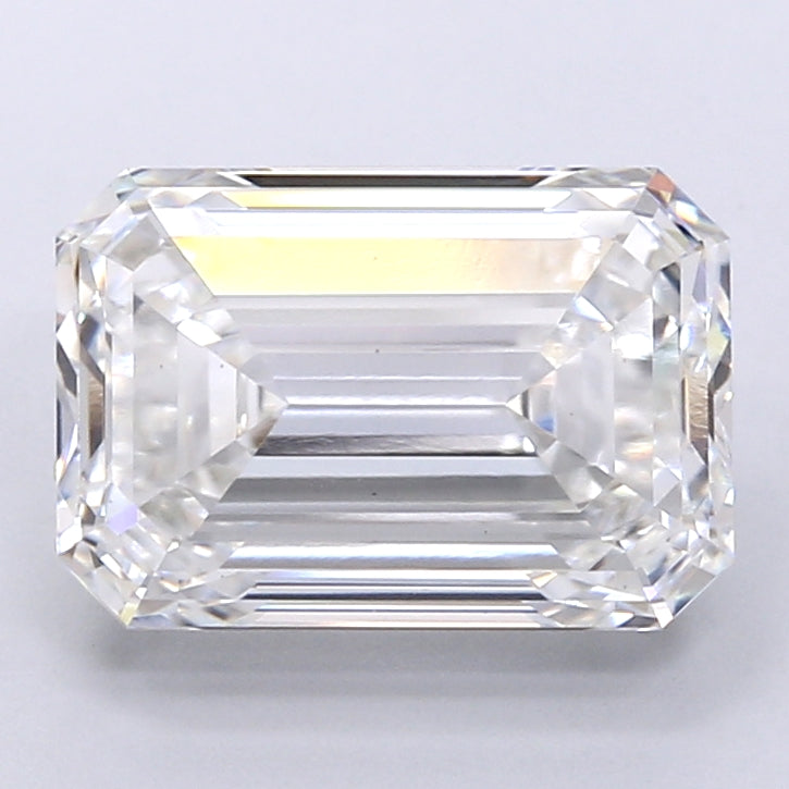 4.55 Carat Emerald Shaped, Very Good Cut, F Color, VS1 Clarity, IGI Certified Lab Grown Diamond