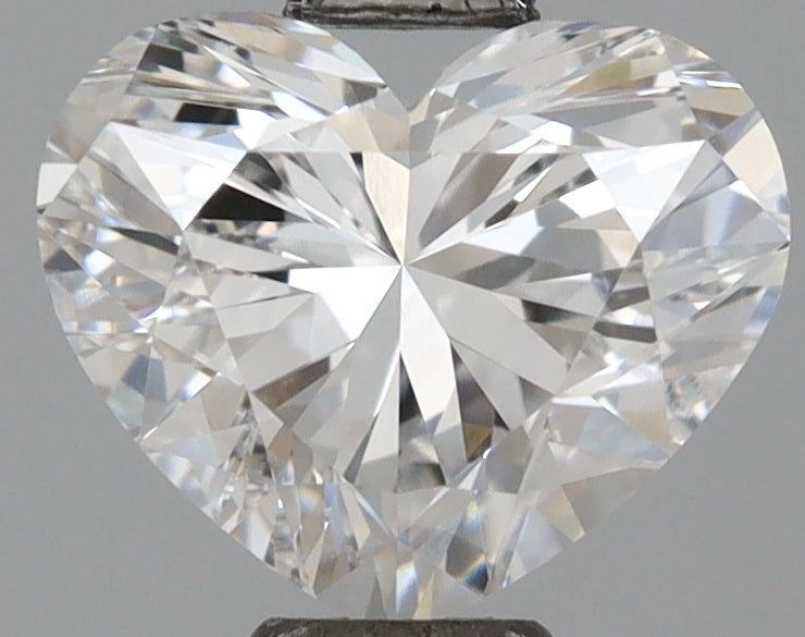 1.17 Carat Heart Shaped, Excellent Cut, D Color, VVS2 Clarity, IGI Certified Lab Grown Diamond