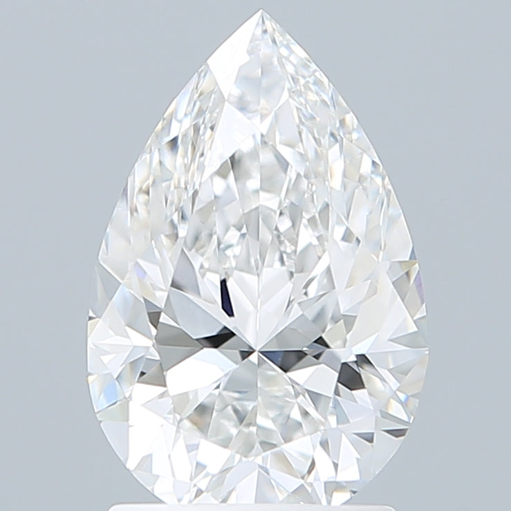 1.87 Carat Pear Shaped, Excellent Cut, E Color, VVS2 Clarity, IGI Certified Lab Grown Diamond