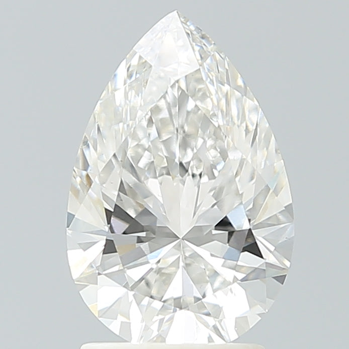 2.19 Carat Pear Shaped, Ideal Cut, F Color, VS1 Clarity, IGI Certified Lab Grown Diamond