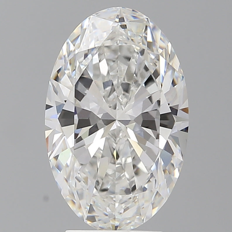 4.02 Carat Oval Shaped, Ideal Cut, E Color, VVS2 Clarity, IGI Certified Lab Grown Diamond