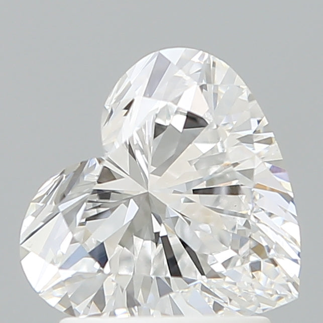 1.67 Carat Heart Shaped, Ideal Cut, D Color, VVS2 Clarity, IGI Certified Lab Grown Diamond
