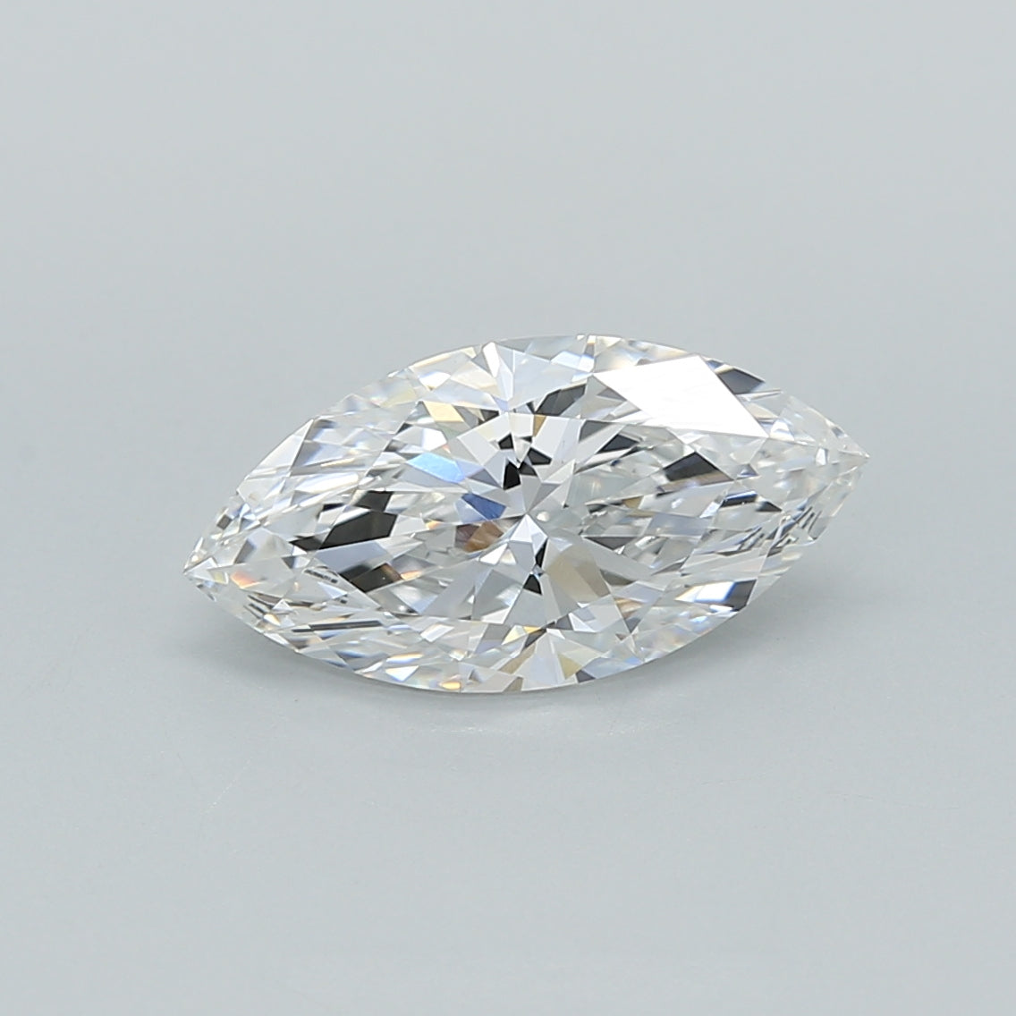 1.55 Carat Marquise Shaped, Ideal Cut, E Color, VVS2 Clarity, IGI Certified Lab Grown Diamond