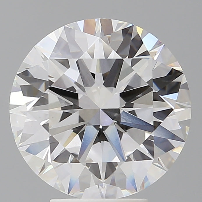 5.02 Carat Round Shaped, Excellent Cut, F Color, VVS2 Clarity, IGI Certified Lab Grown Diamond