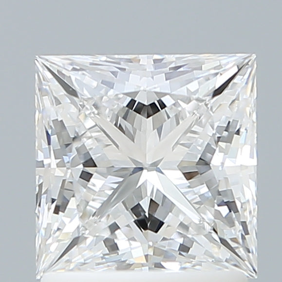 1.59 Carat Princess Shaped, Ideal Cut, D Color, VVS2 Clarity, IGI Certified Lab Grown Diamond