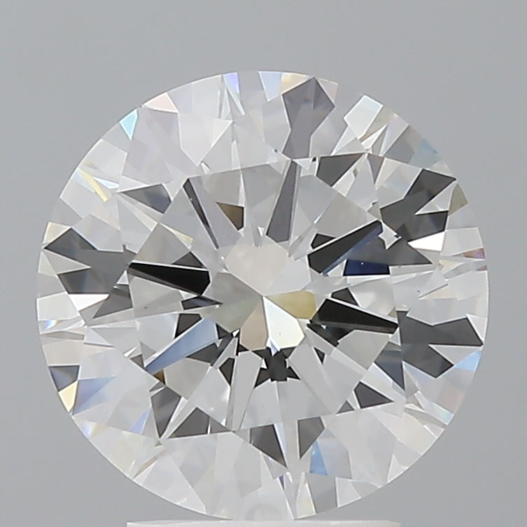 3.52 Carat Round Shaped, Excellent Cut, E Color, VVS2 Clarity, IGI Certified Lab Grown Diamond