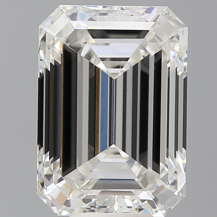 9.03 Carat Emerald Shaped, Ideal Cut, F Color, VVS2 Clarity, IGI Certified Lab Grown Diamond