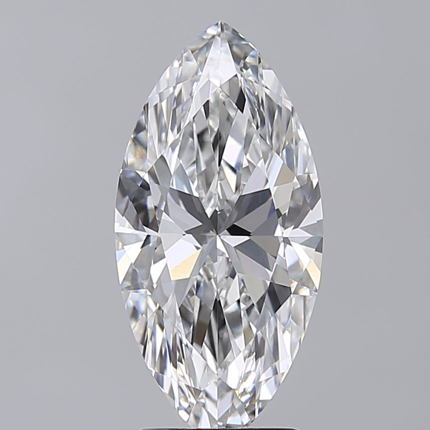 3.02 Carat Marquise Shaped, Excellent Cut, E Color, VVS2 Clarity, IGI Certified Lab Grown Diamond
