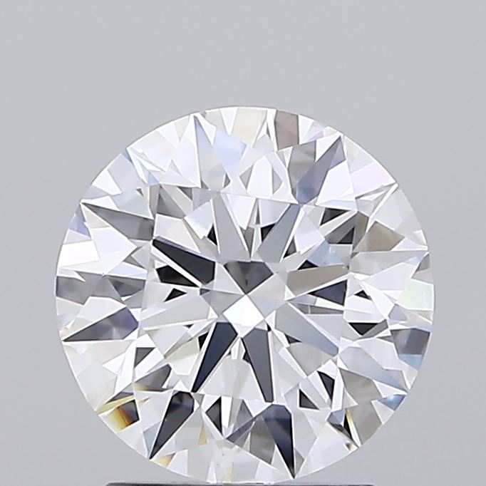2.08 Carat Round Shaped, Ideal Cut, D Color, VVS2 Clarity, IGI Certified Lab Grown Diamond