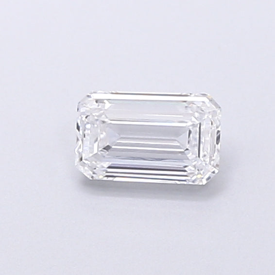 0.48 Carat Emerald Shaped, Very Good Cut, D Color, VVS1 Clarity, IGI Certified Lab Grown Diamond