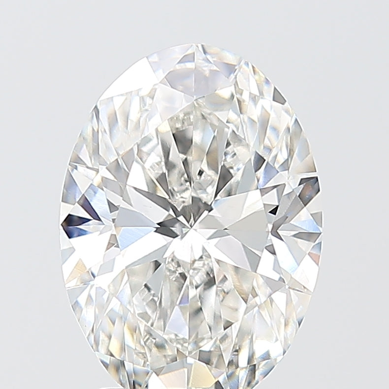 3.09 Carat Oval Shaped, Ideal Cut, F Color, VVS2 Clarity, IGI Certified Lab Grown Diamond