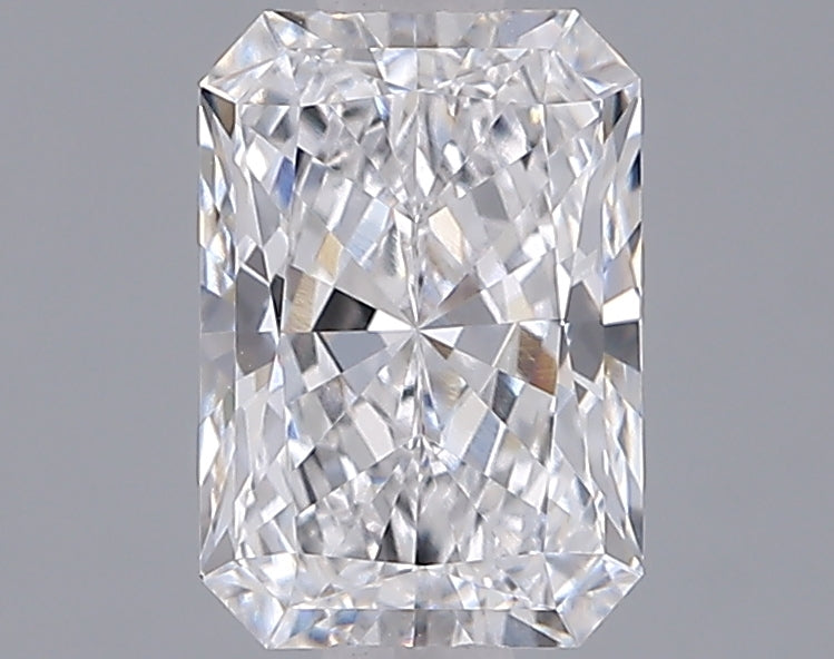 1.54 Carat Radiant Shaped, Ideal Cut, D Color, VVS1 Clarity, IGI Certified Lab Grown Diamond