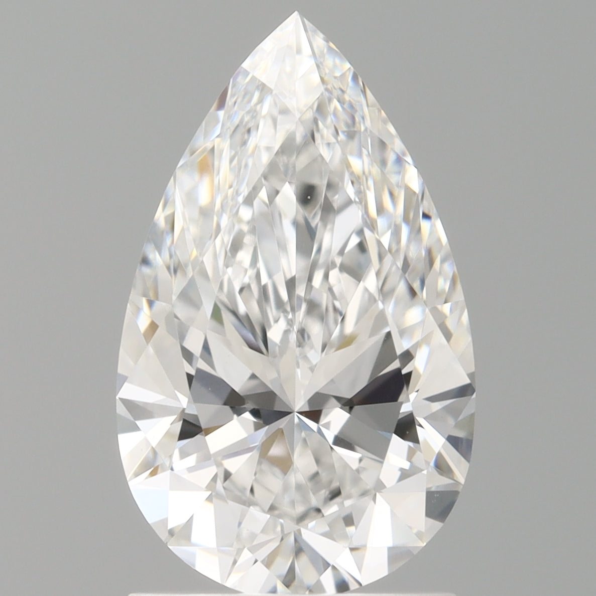 1.59 Carat Pear Shaped, Ideal Cut, E Color, VVS2 Clarity, IGI Certified Lab Grown Diamond