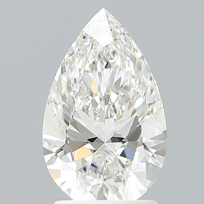 2.08 Carat Pear Shaped, Ideal Cut, F Color, VVS2 Clarity, IGI Certified Lab Grown Diamond