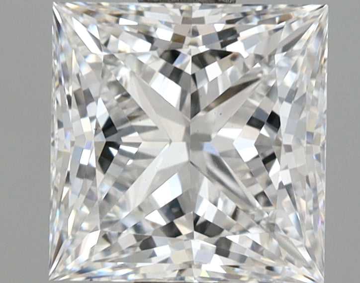 2.09 Carat Princess Shaped, Ideal Cut, D Color, VS1 Clarity, IGI Certified Lab Grown Diamond