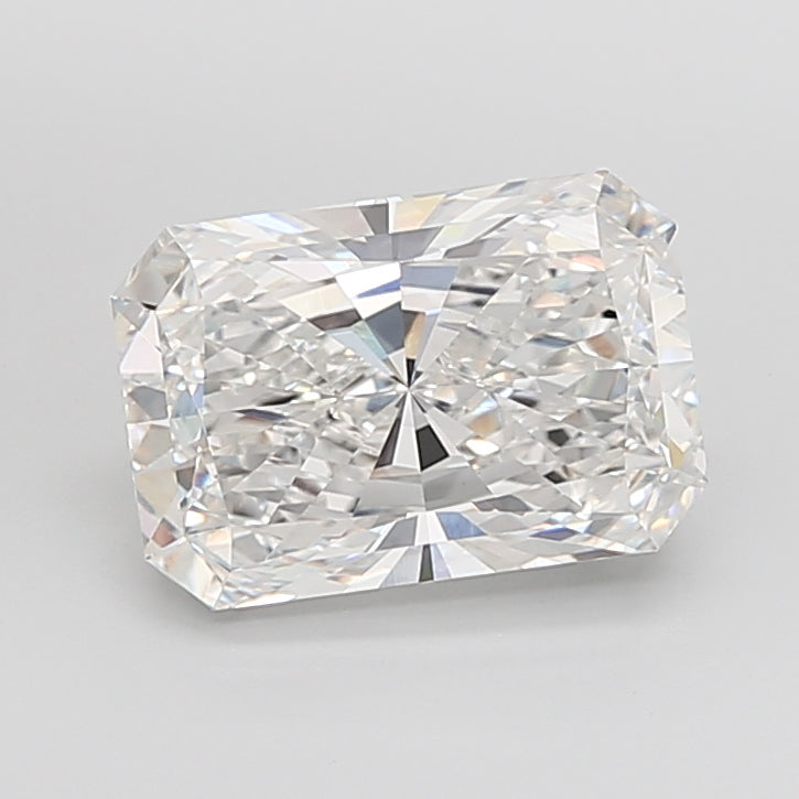 6.02 Carat Radiant Shaped, Ideal Cut, F Color, VVS2 Clarity, IGI Certified Lab Grown Diamond