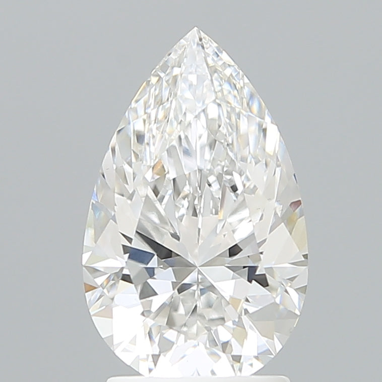 2.36 Carat Pear Shaped, Excellent Cut, D Color, VS1 Clarity, IGI Certified Lab Grown Diamond