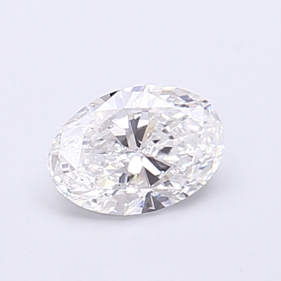 0.52 Carat Oval Shaped, Very Good Cut, D Color, VVS2 Clarity, IGI Certified Lab Grown Diamond