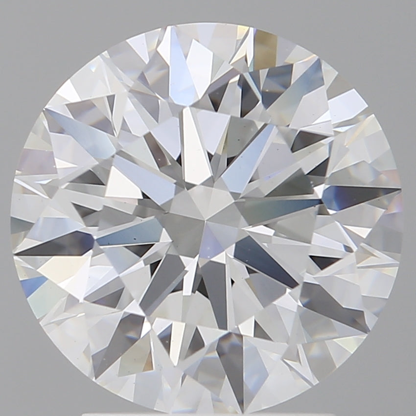 3.03 Carat Round Shaped, Ideal Cut, E Color, VVS2 Clarity, IGI Certified Lab Grown Diamond