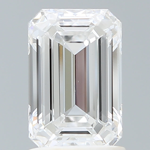1.63 Carat Emerald Shaped, Ideal Cut, D Color, VS1 Clarity, IGI Certified Lab Grown Diamond