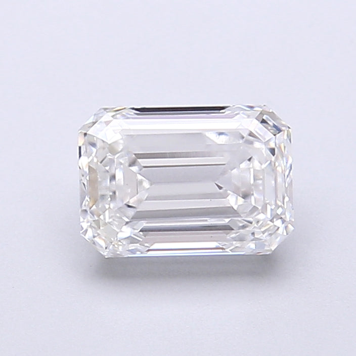 1.44 Carat Emerald Shaped, Very Good Cut, D Color, VVS2 Clarity, IGI Certified Lab Grown Diamond