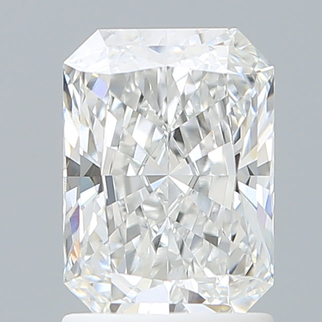 1.55 Carat Radiant Shaped, Ideal Cut, E Color, VS1 Clarity, IGI Certified Lab Grown Diamond