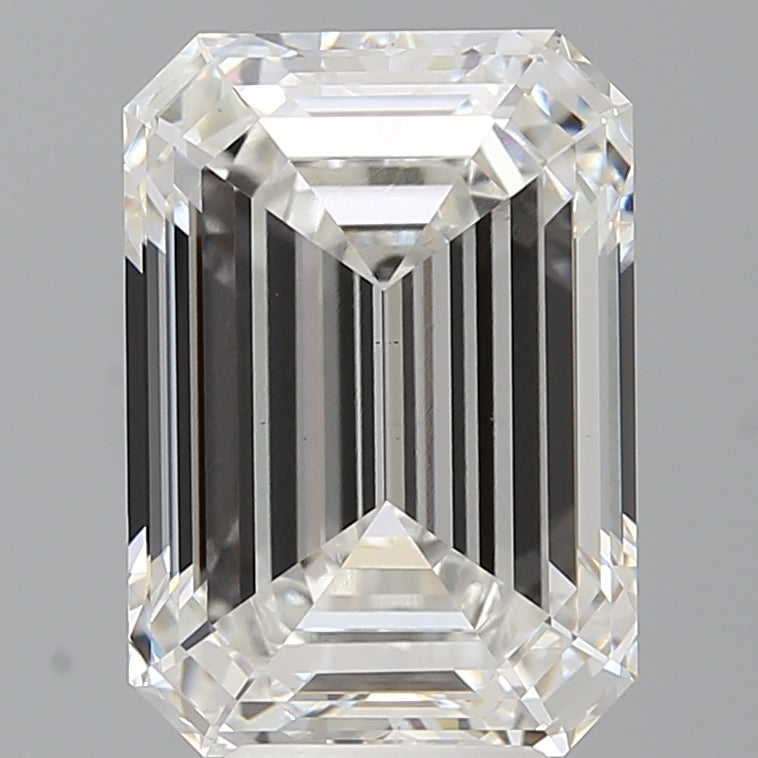 6.51 Carat Emerald Shaped, Ideal Cut, E Color, VS1 Clarity, IGI Certified Lab Grown Diamond