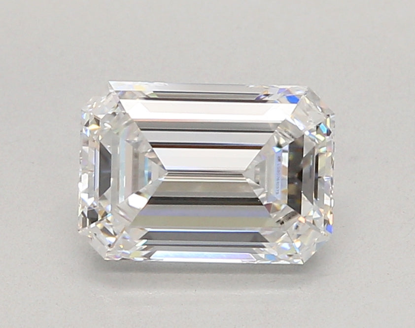 2.04 Carat Emerald Shaped, Ideal Cut, D Color, VVS2 Clarity, IGI Certified Lab Grown Diamond