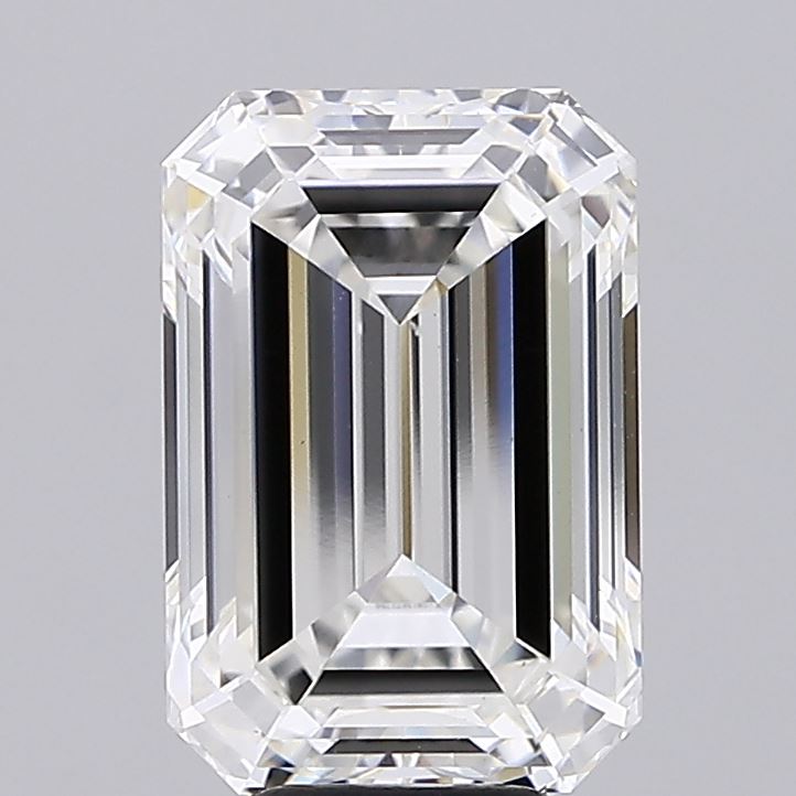 7.05 Carat Emerald Shaped, Ideal Cut, G Color, VS1 Clarity, IGI Certified Lab Grown Diamond
