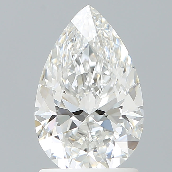 1.58 Carat Pear Shaped, Ideal Cut, E Color, VVS1 Clarity, IGI Certified Lab Grown Diamond