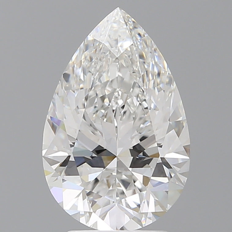 3.59 Carat Pear Shaped, Ideal Cut, E Color, VVS2 Clarity, IGI Certified Lab Grown Diamond