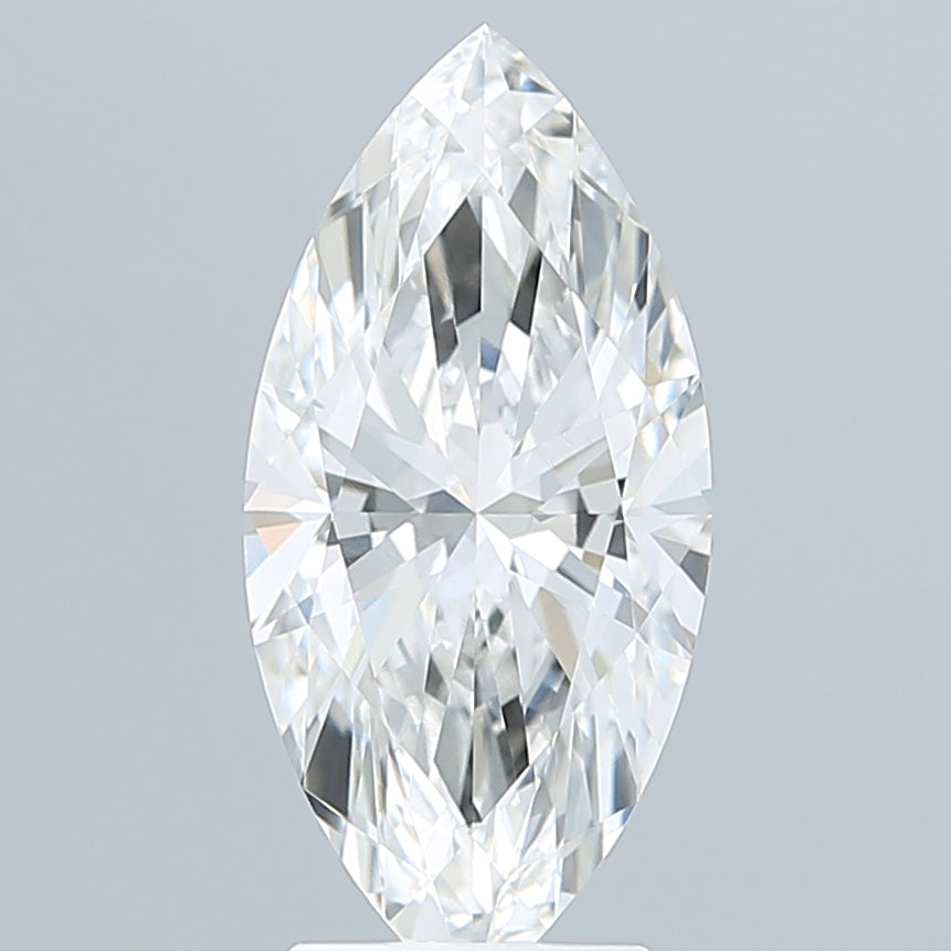 3.10 Carat Marquise Shaped, Ideal Cut, F Color, VVS2 Clarity, IGI Certified Lab Grown Diamond
