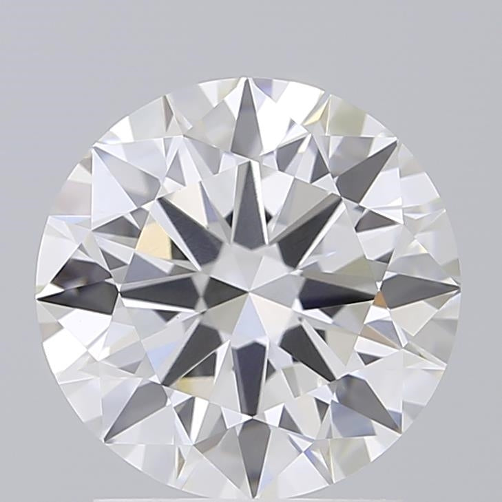 2.19 Carat Round Shaped, Excellent Cut, F Color, VVS2 Clarity, IGI Certified Lab Grown Diamond