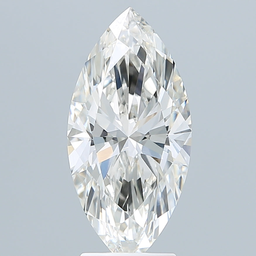 3.10 Carat Marquise Shaped, Ideal Cut, G Color, VVS2 Clarity, IGI Certified Lab Grown Diamond