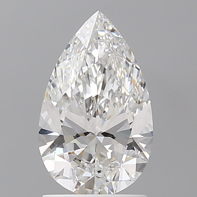 1.58 Carat Pear Shaped, Ideal Cut, E Color, VVS2 Clarity, IGI Certified Lab Grown Diamond