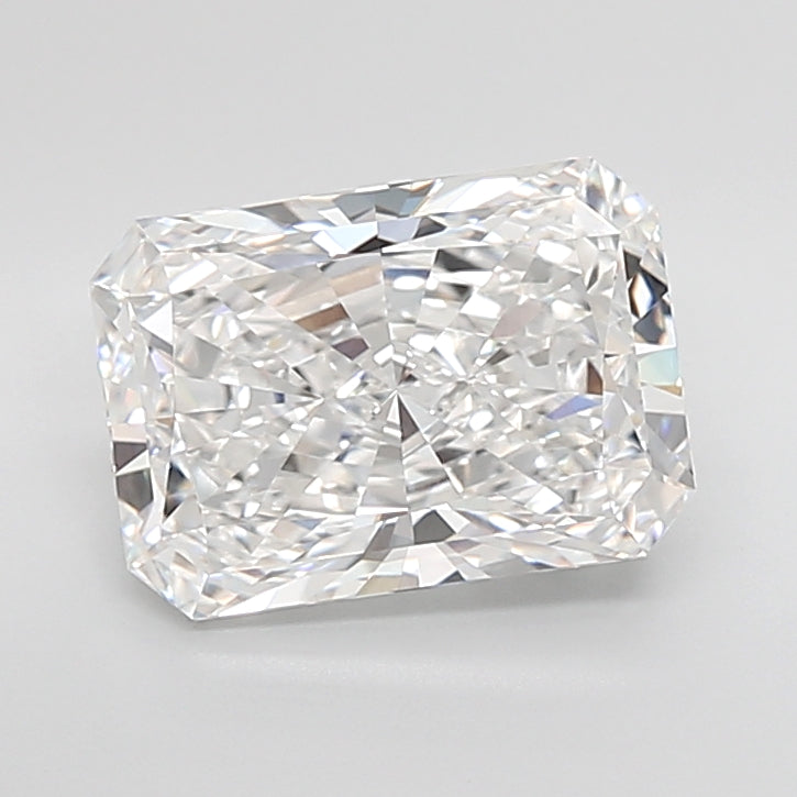 5.05 Carat Radiant Shaped, Ideal Cut, D Color, VVS2 Clarity, IGI Certified Lab Grown Diamond