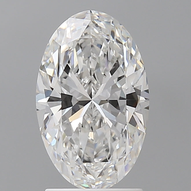 2.10 Carat Oval Shaped, Ideal Cut, E Color, VVS1 Clarity, IGI Certified Lab Grown Diamond